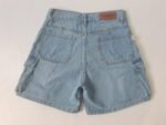 SHORT ANCHO CARGO CELESTE - Imagen 2