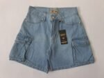 SHORT ANCHO CARGO CELESTE