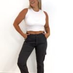 PANTALÓN CARGO RECTO GABARDINA