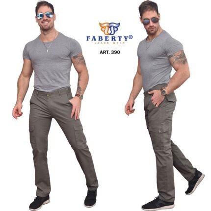 PANTALÓN CARGO GABARDINA