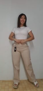 PANTALON GABARDINA WIDE LEG - Imagen 2