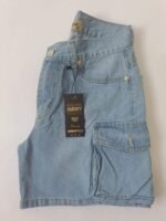 SHORT ANCHO CARGO CELESTE - Imagen 3