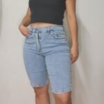 BERMUDA CELESTE NEVADA ELASTIZADO