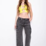 JEAN CARGO NEVADO GRIS