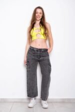 JEAN CARGO NEVADO GRIS